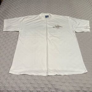 Tommy Bahama White Tee with Tropical Graphic - Size XL